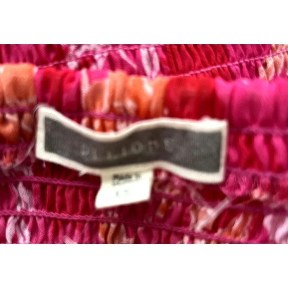 Pleione Nordstrom Tropical Crop Top XS Pink - Picture 4 of 7